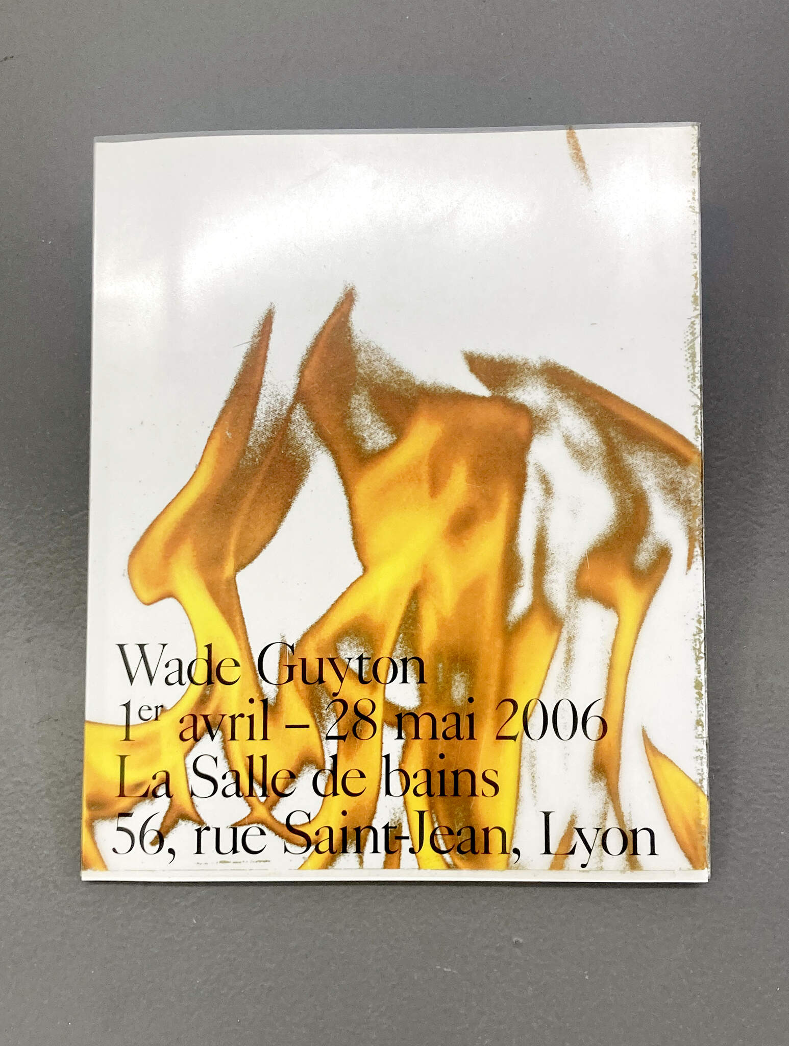 1er avril – 28 mai 2006, La Salle de bains, 56 rue Saint-Jean, Lyon