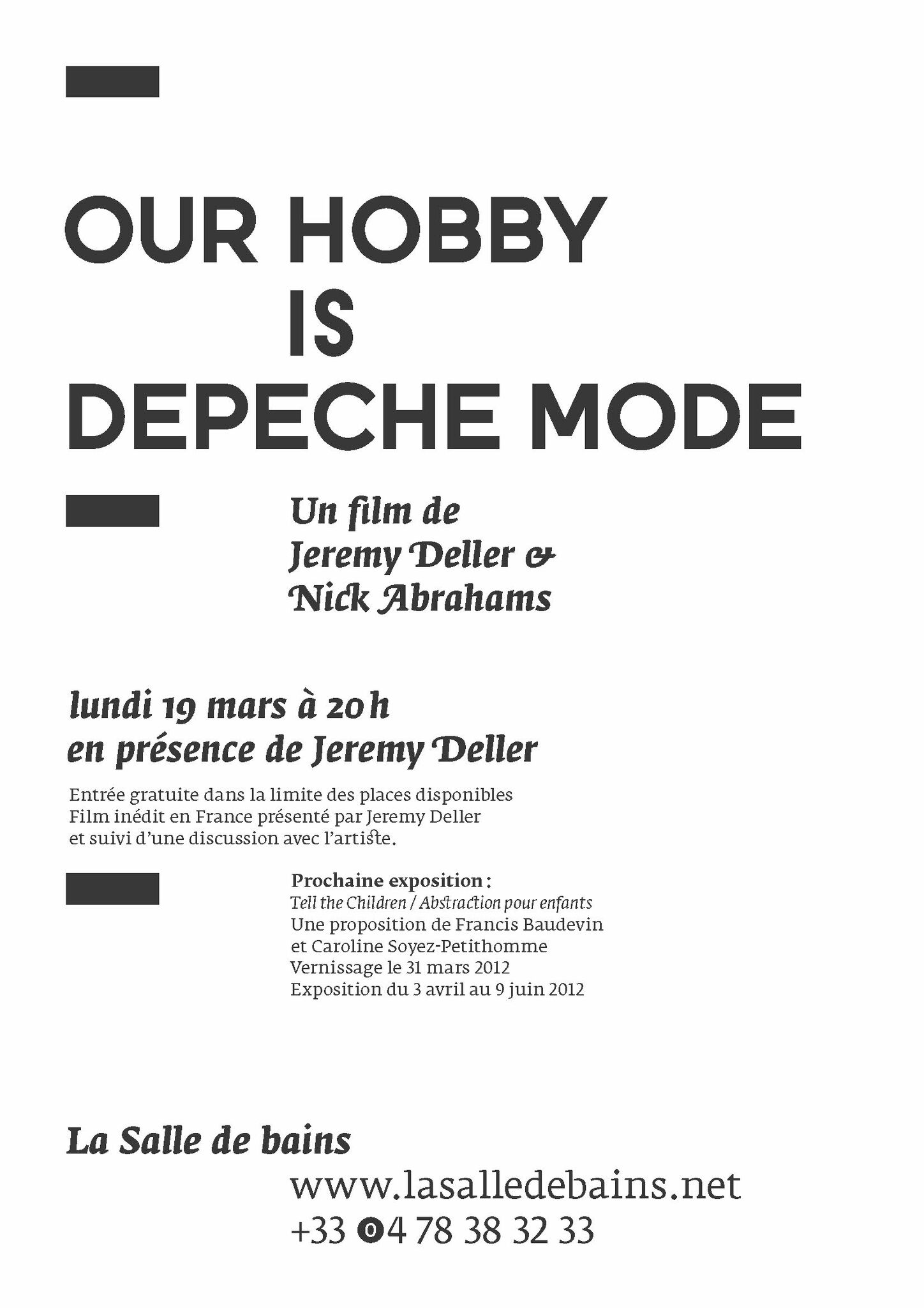 Our Hobby is Depeche Mode_flyer